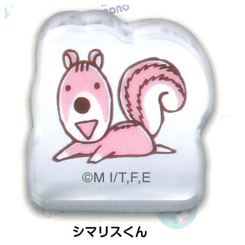 Bonobono Minna narande Acrylic Mascot [2.Shimarisu-kun]