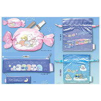 Sumikkogurashi Hoshizora Sanpo Pouch Collection [Assorted 4 type set (1.Pen pouch/2.Kinchaku (Large)/3.Kinchaku (small)/4.Candy pouch)]