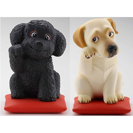 Capsule Q Museum Kunio Sato's Lucky Dog Vol.2 [Assorted 2 type set (1.Toy Poodle (Black) (Gokakukigan)/5.Labrador Retriever (Yellow) (Ryoenjoju))]