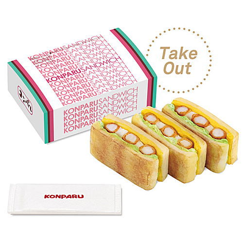 Jun-Kissa Miniature collection vol.3 Tokai Edition [4.Fried shrimp sandwich (Konparu / Aichi)]
