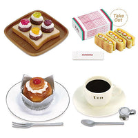 Jun-Kissa Miniature collection vol.3 Tokai Edition [Assorted 4 type set (1.Chantilly Rouge Special/3.Coffee/4.Fried shrimp sandwich/5.Savarin)]