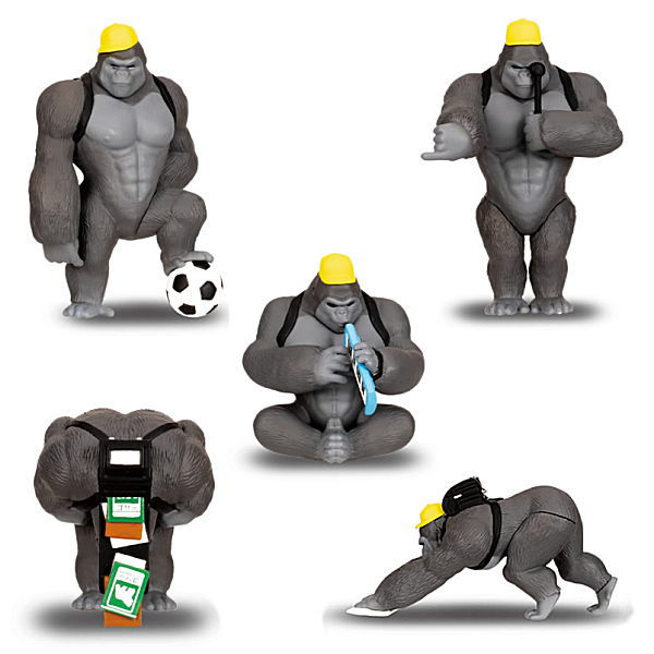 GoriRandoseru Part.2 mascot figure [Normal 5 type set (Secret , Super rare NOT including)]