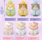 Chuken Mochishiba wakuwaku pajama party figure [All 6 type set(Full Complete)]