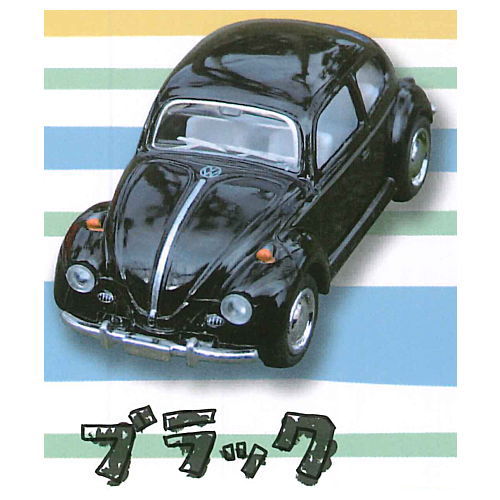 1/64 Volkswagen VW type1 Beetle Diecast Pullback Mini Car [2.Black]