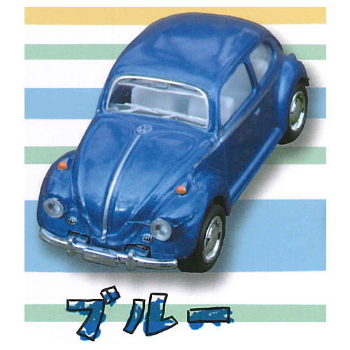 1/64 Volkswagen VW type1 Beetle Diecast Pullback Mini Car [3.Blue]
