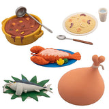 One Piece Rice Figure Collection [Assorted 5 type set(1.Hormone Soup with Sea Pork/3.Gin ni dashita pilaf/4.Sky seafood/5.Elephant tuna/6.Mizu-Mizu niku)]