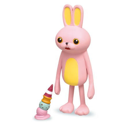 Subetegaoshimaininatta Rabbit mascot figure [1.Pink rabbit and double ice cream]