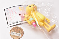 Subetegaoshimaininatta Rabbit mascot figure [4.Yellow rabbit and double ice cream]