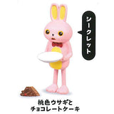 Subetegaoshimaininatta Rabbit mascot figure [7.Secret: Pink rabbit and Chocolate cake]