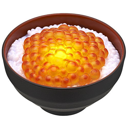 Ikura & Tamagokakegohan light [3.Ikura (black bowl)]