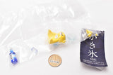 Japanese shaved ice miniature collection [6.Tiger Ice Scraper: Yellow (Tiger Corporation) + My Syrup Blue (Meidi-ya Co., Ltd.)]