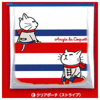 Angie La Coquette Fashionable clear pouch [5.stripe]