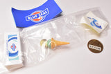 BLUE SEAL Miniature Collection [6.Blue Seal Cone Ice (Banana Susanna & San Francisco Mint Chocolate) + Ice Stand]