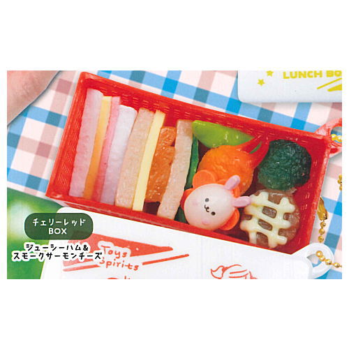 Kawaii Sandwich Lunch BOX Mascot Part.3 [4.Cherry Red Box Juicy Ham & Smoked Salmon Cheese]