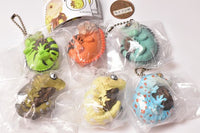 Green iguana, giant gecko and tokay gecko mascot ball chain [All 6 type set (Full Complete)]