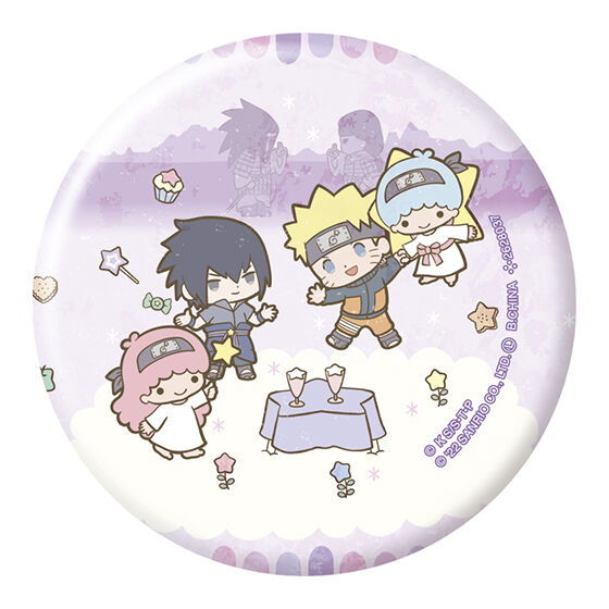 NARUTO サンリオ サスケ おなまえバッジ NARUTO×サンリオキャラクターズ」が「DECOTTO」でコラボ！可愛い