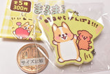 Marumaru Corgi Rubber Mascot Key Chain [2.Ahitakaraganbaru!!]