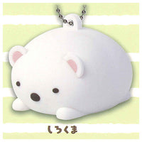 Sumikkogurashi Rubber mascot key chain [1.Shirokuma]