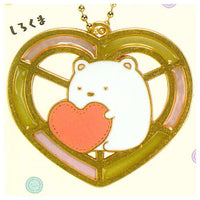 Sumikkogurashi Stained Glass Key Chain Shirokuma no Tezukuri Plush Toy [1.Shirokuma]