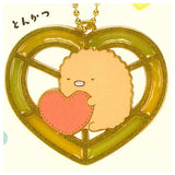 Sumikkogurashi Stained Glass Key Chain Shirokuma no Tezukuri Plush Toy [3.Tonkatsu]