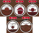 COUNTRY MA'AM chocolate covered acrylic Ball chain [All 5 type set (Full Complete)]