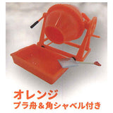 1/24 concrete mixer [2.Orange plastic boat & corner shovel included]