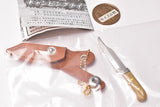 Die-cast! With case! Super mini camping knife mascot [1.Clip point]