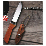 Die-cast! With case! Super mini camping knife mascot [2.Utility]
