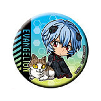 Gashapon kuji Evangelion Assort 04 [12.C award: Can Badge Rei Ayanami]