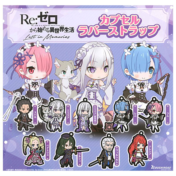 Re: Life in a different world from Zero Lost in Memories Capsule Rubber Strap [All 9 type set(Full Complete)]