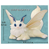 Le Yamamura Silkmoth Cat Figure [1.Silkmoth white]