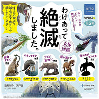 Capsule Q Museum Wakeatte zetsumetsushimashita 3D picture book [All 5 type set(Full Complete)]