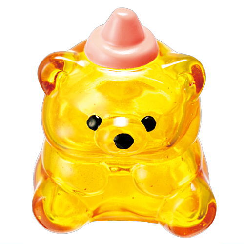 TAMA-KYU Newborn Baby bear in a honey bottle [1.Taputapu]