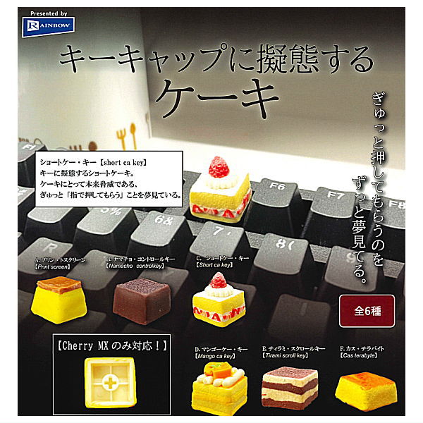 A cake that mimics a keycap [All 6 type set(Full Complete)]