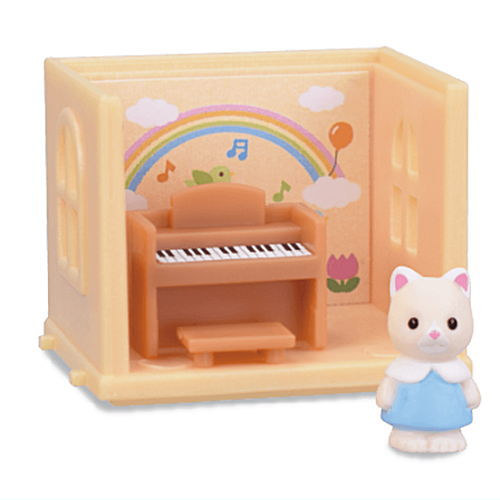 Sylvanian Families Tsunagaru oheya Fun Forest Kindergarten [1.Siorgan Set and Silk Cat Baby (Gilly)]