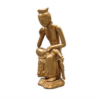 Buddha statue collection Kiwami [8.Miroku Bosatsu Hanka (Gold type)]