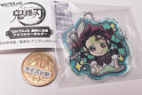 Pita! Deforme Kimetsu no Yaiba Shuminibotto Acrylic key chain [1.Tanjirou Kamado]