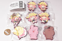 Deformed Rubber! P Marusama. Key chain [All 8 type set(Full Complete)]