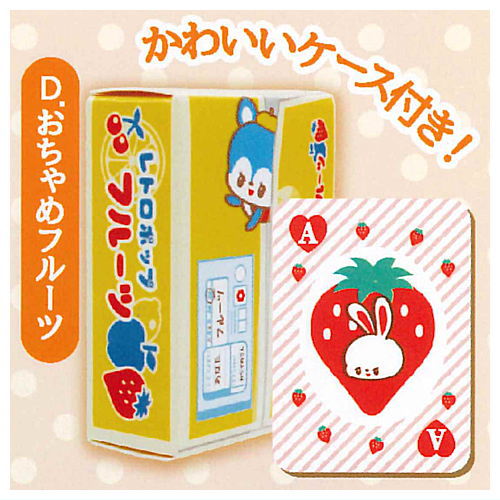 Ochame Friends Mini Playing Cards [4.Ochame fruit]