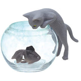 Cat and Goldfish [2.Gray cat and goldfish (black)]