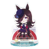 Umamusume Pretty Derby Derby Pose in the paddock! acrylic stand [15.Rice Shower (pedestal with background)]