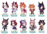 Umamusume Pretty Derby Derby Pose in the paddock! acrylic stand [Normal pedestal 10 type set(Pedestal with background are NOT including)]