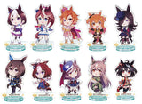 Umamusume Pretty Derby Derby Pose in the paddock! acrylic stand [Normal pedestal 10 type set(Pedestal with background are NOT including)]