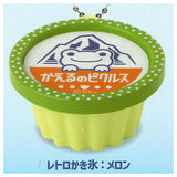 pickles the frog Retro Ice Cream Keychain [6.Retro Shaved Ice: Melon]