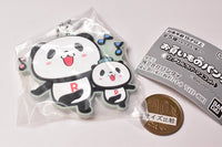 Okaimono panda capsule rubber mascot [2.Ukiuki]