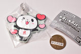 Okaimono panda capsule rubber mascot [3.Okaimono panda (Heart)]