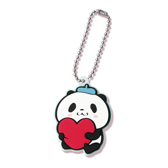 Okaimono panda capsule rubber mascot [5.Ko panda (Heart)]