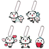 Okaimono panda capsule rubber mascot [All 5 type set(Full Complete)]