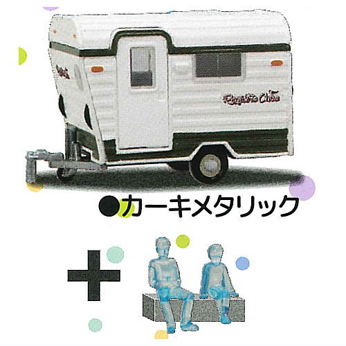1/64PLUS Camping Trailer Registro Cuco Edition [1.Khaki metallic]