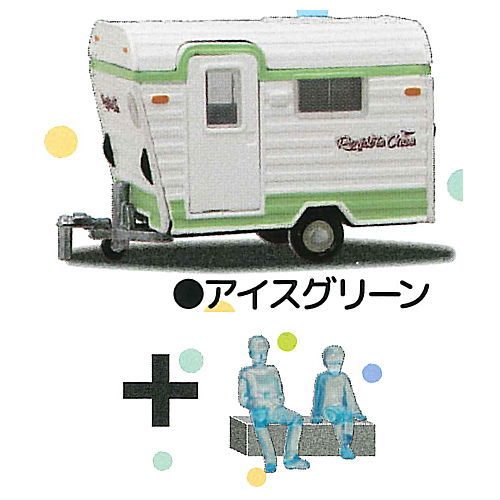 1/64PLUS Camping Trailer Registro Cuco Edition [2.Ice green]